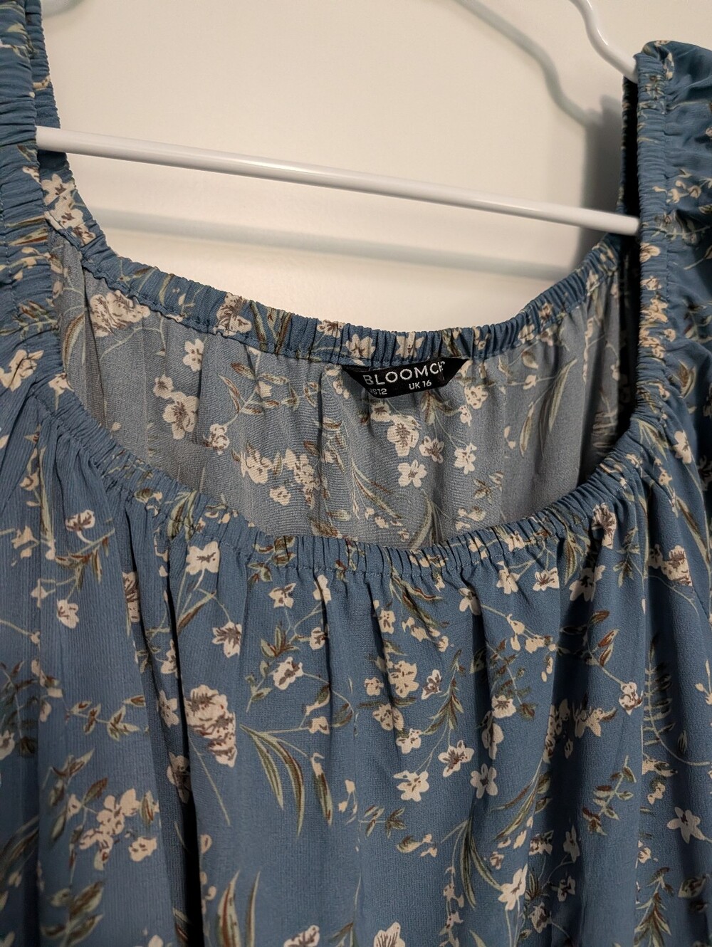 BloomChic Blue Floral Short Sleeve Dress - Picture 2 of 9